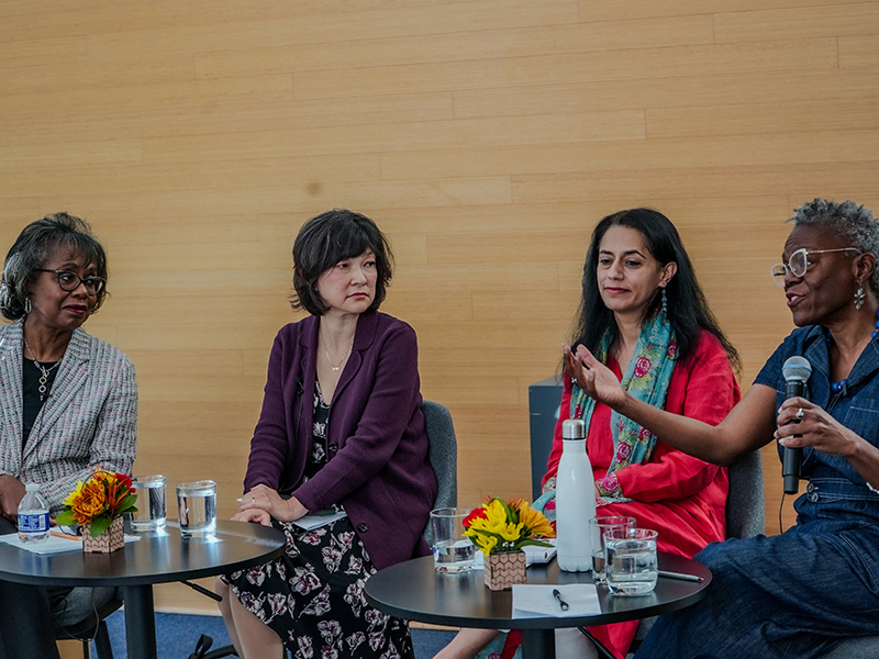 Anita Hill, ChaeRan Freeze, Harleen Singh, and Faith Smith at panel