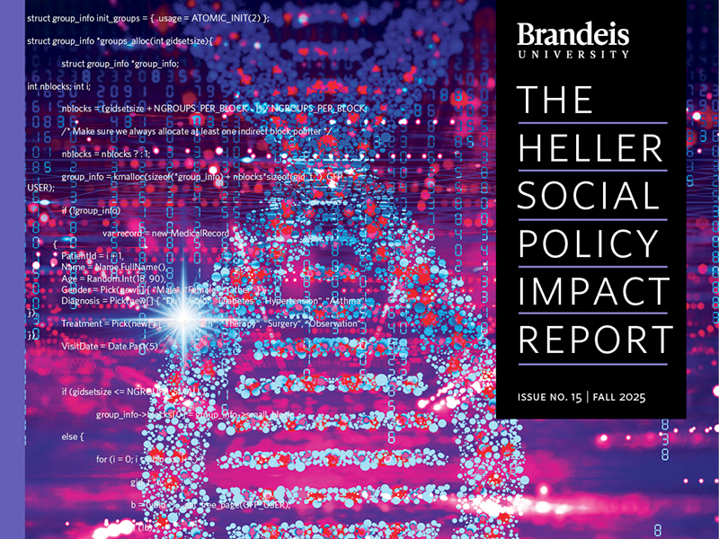 Cover of Fall 2025 Heller Social Policy Impact Report