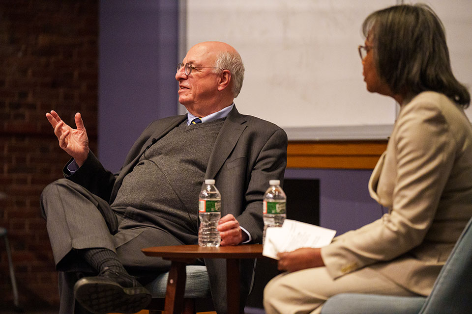 Federal judge who retired in protest warns Brandeis forum of attacks on democracy