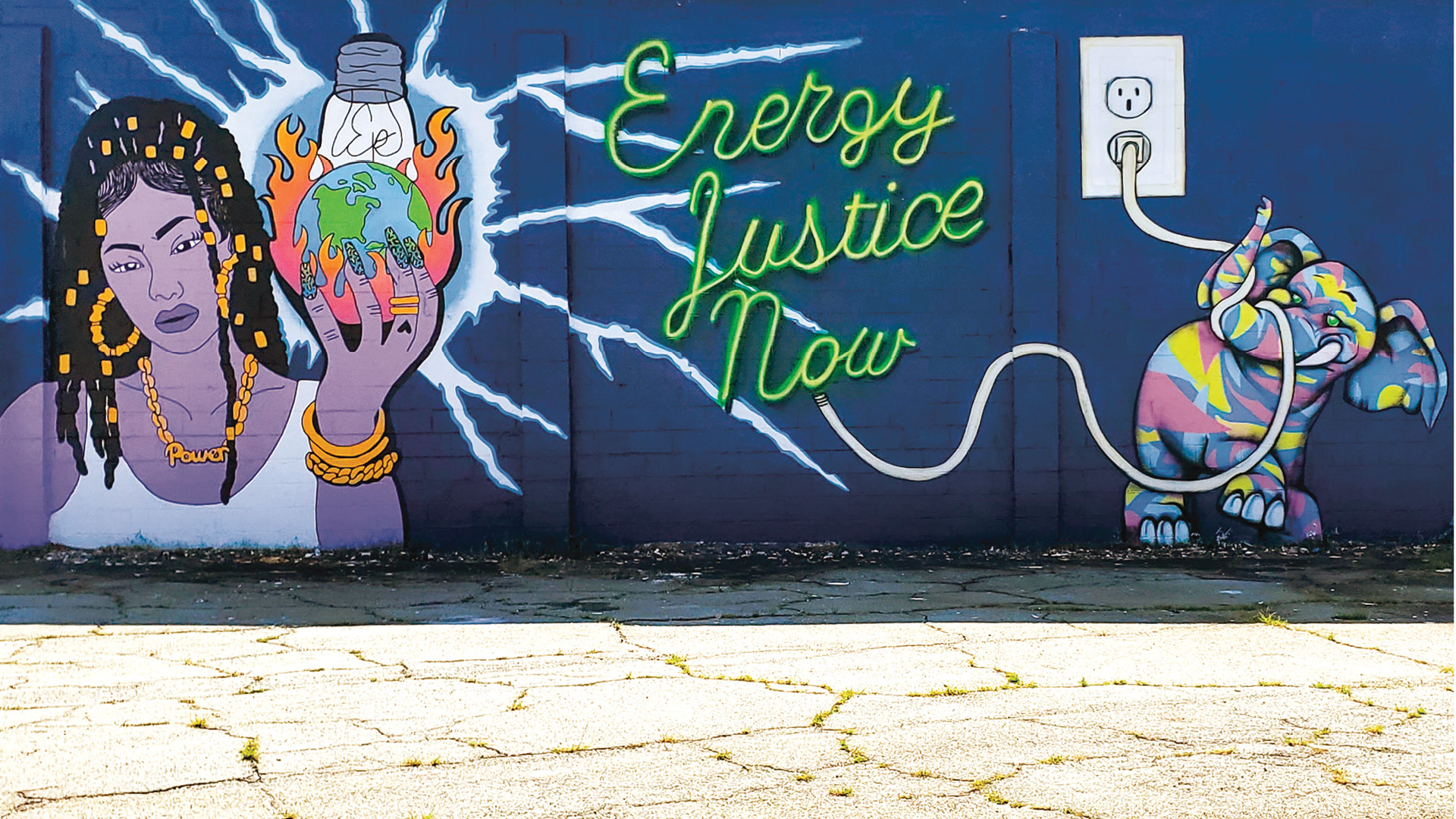 Energy Justice Now mural