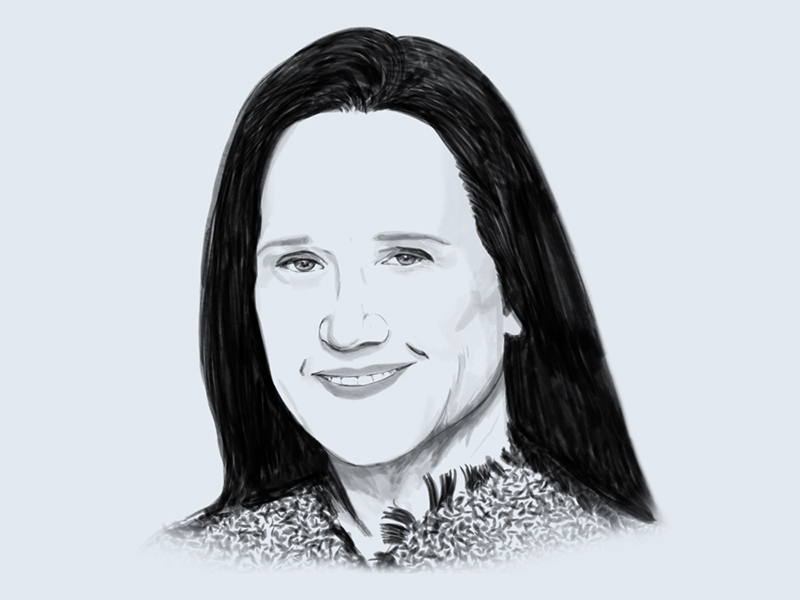 Dr. Jill M. Baren, EMBA'19, illustration by Tal Friedlander