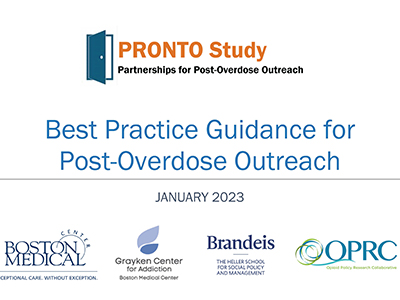 Cover of PRONTO guidance summary