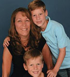 Julie Petty and sons