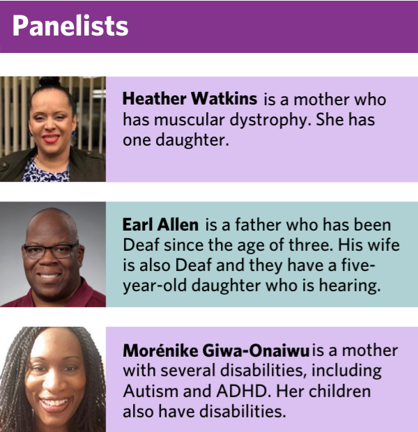 Black, Disabled, Deaf, &amp; Proud webinar: Panelists