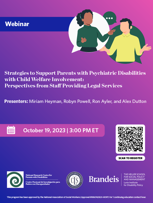 Strategies to Support Parents with Psychiatric Disabilities with Child Welfare Involvement: Perspectives from Staff Providing Legal Services