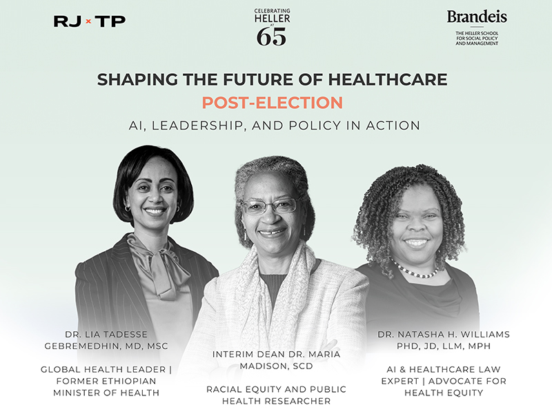 Poster for event, Shaping the Future of Health Care Post-Election