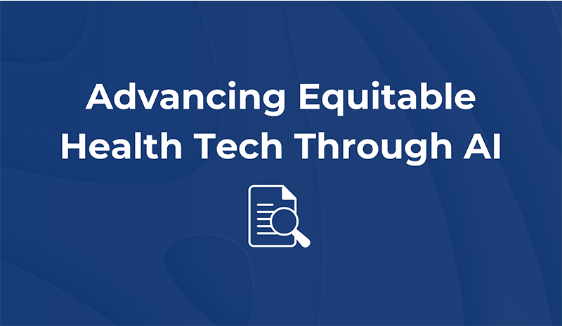 Graphic: Equitable Health Tech through AI