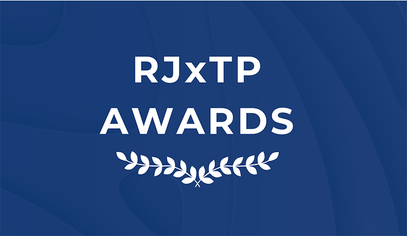 Graphic with text "RJxTP Awards"