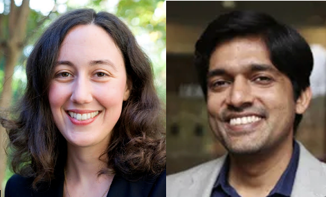 Profile photo of Dr. Jennifer Claggett on left and Kartik Trivedi on right.