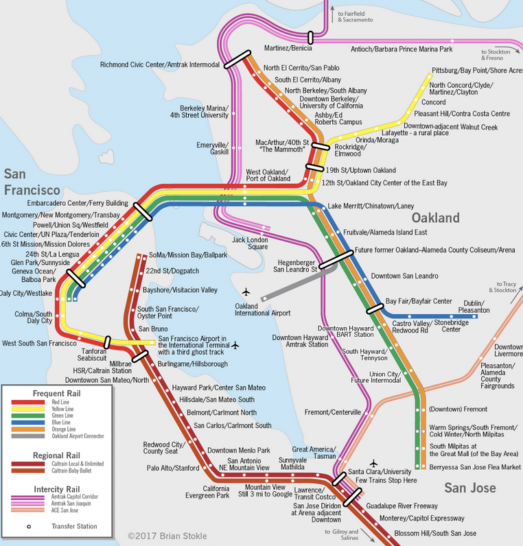 Bay Area Rapid Transit Map