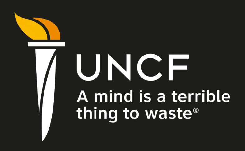 Logo for UNCF with Black Background c/o UNCF.org