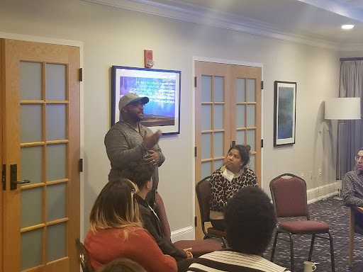 DAMOND FORD SPEAKING ABOUT FELLOW EXPERIENCE AT 2019 SEGAL FELLOW RETREAT