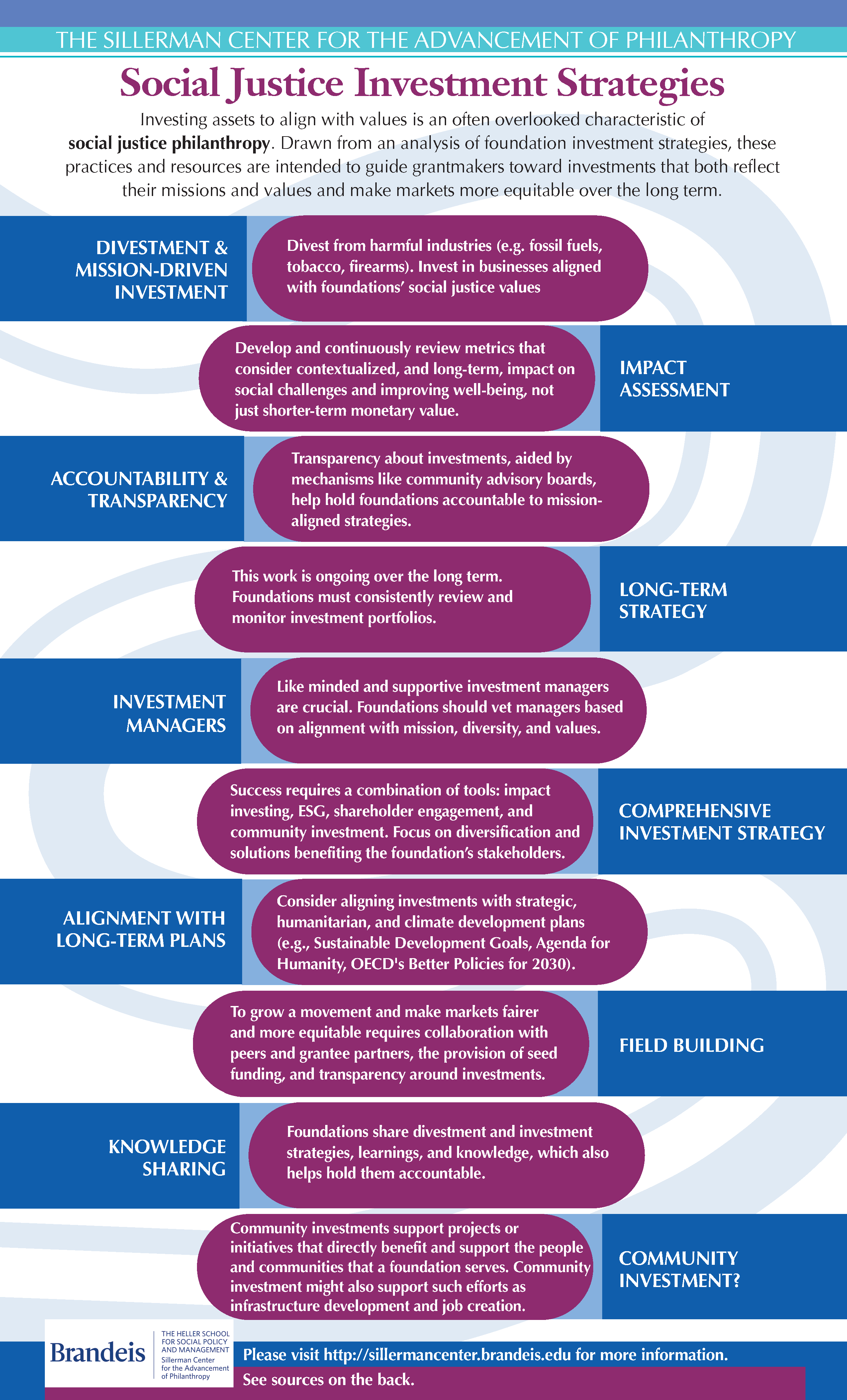 Social Justice Philanthropy Investment Strategy Infographic
