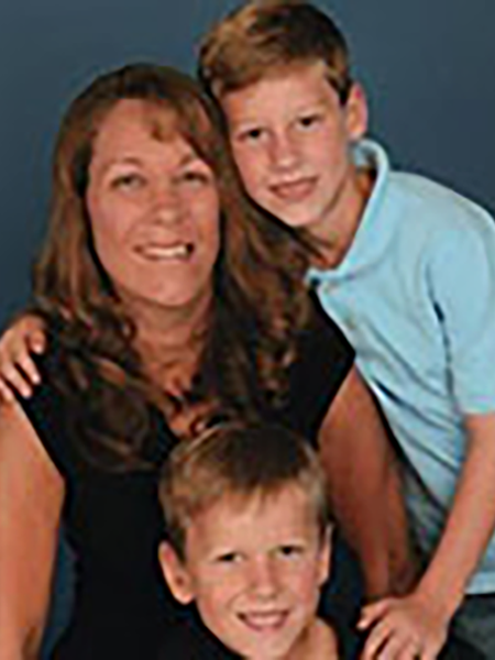 Julie Petty and sons