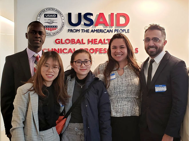 students at USAID