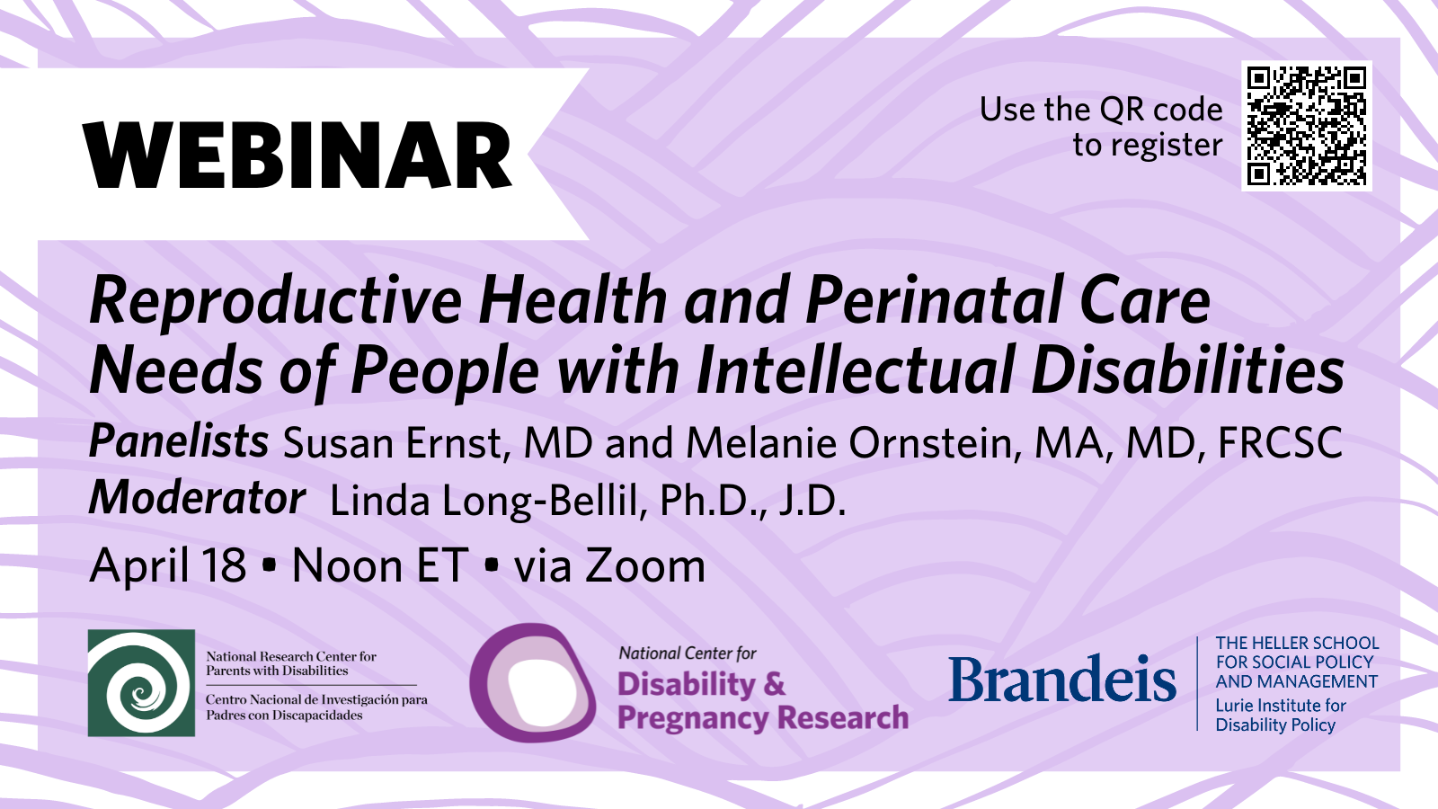 Reproductive Health and Perinatal Care Needs of People with Intellectual Disabilities webinar