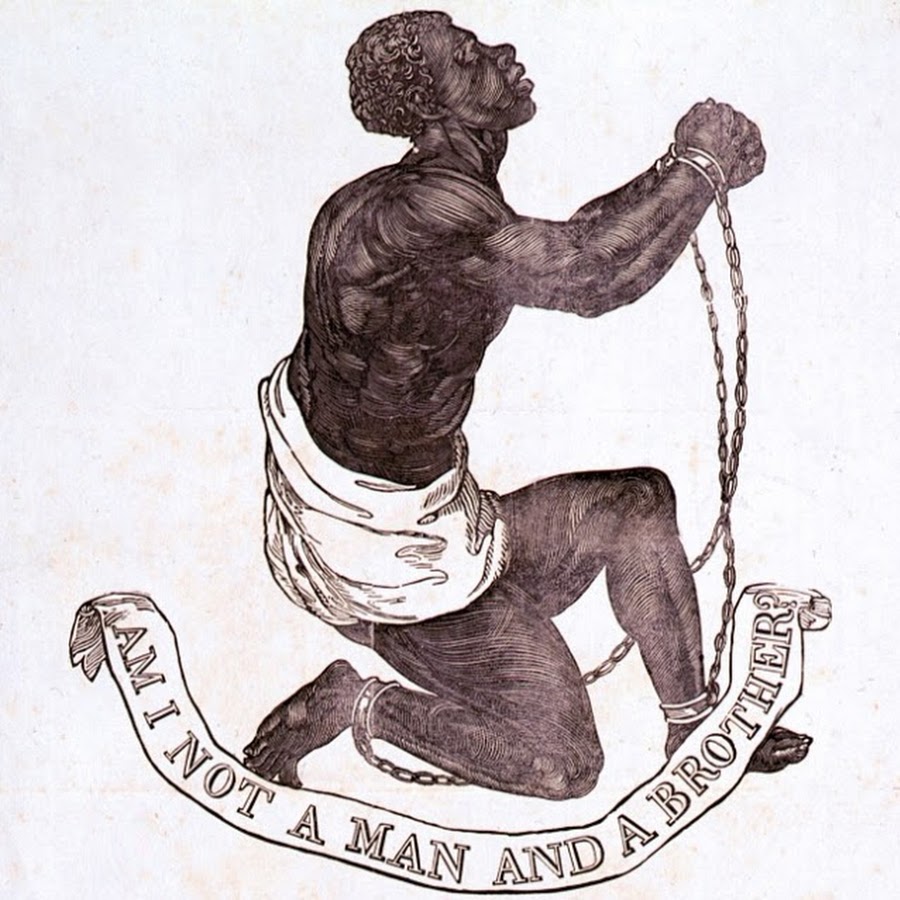 "Am I Not a Man and a Brother?", 1787 medallion designed by Josiah Wedgwood for the British anti-slavery campaign