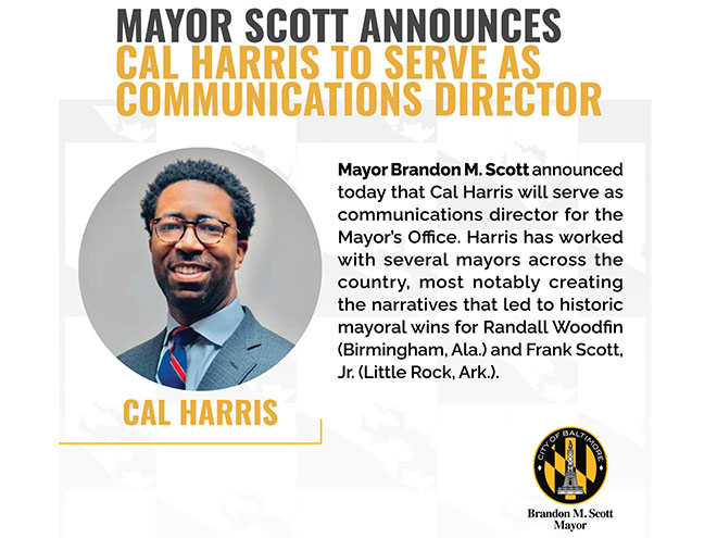 Mayor Scott Announces Cal Harris to Serve as Communications Director