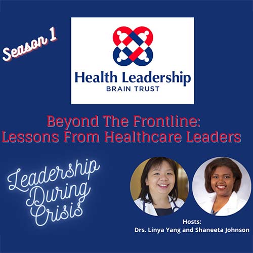 Health leadership brain trust podcast logo